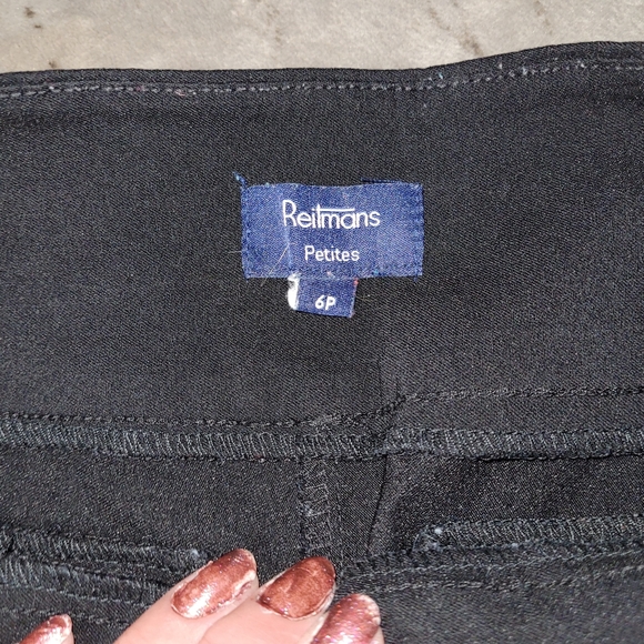 Black Straight Leg Dress Pants - Reitmans - Picture 2 of 5